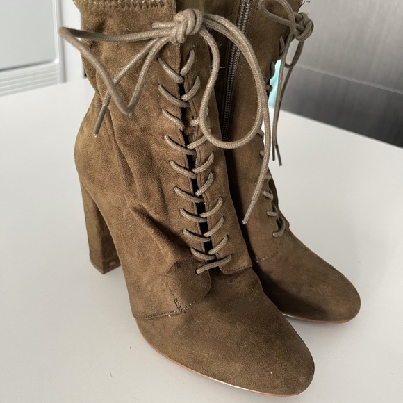 Steve Madden Lace-up Booties - Picture 4 of 8